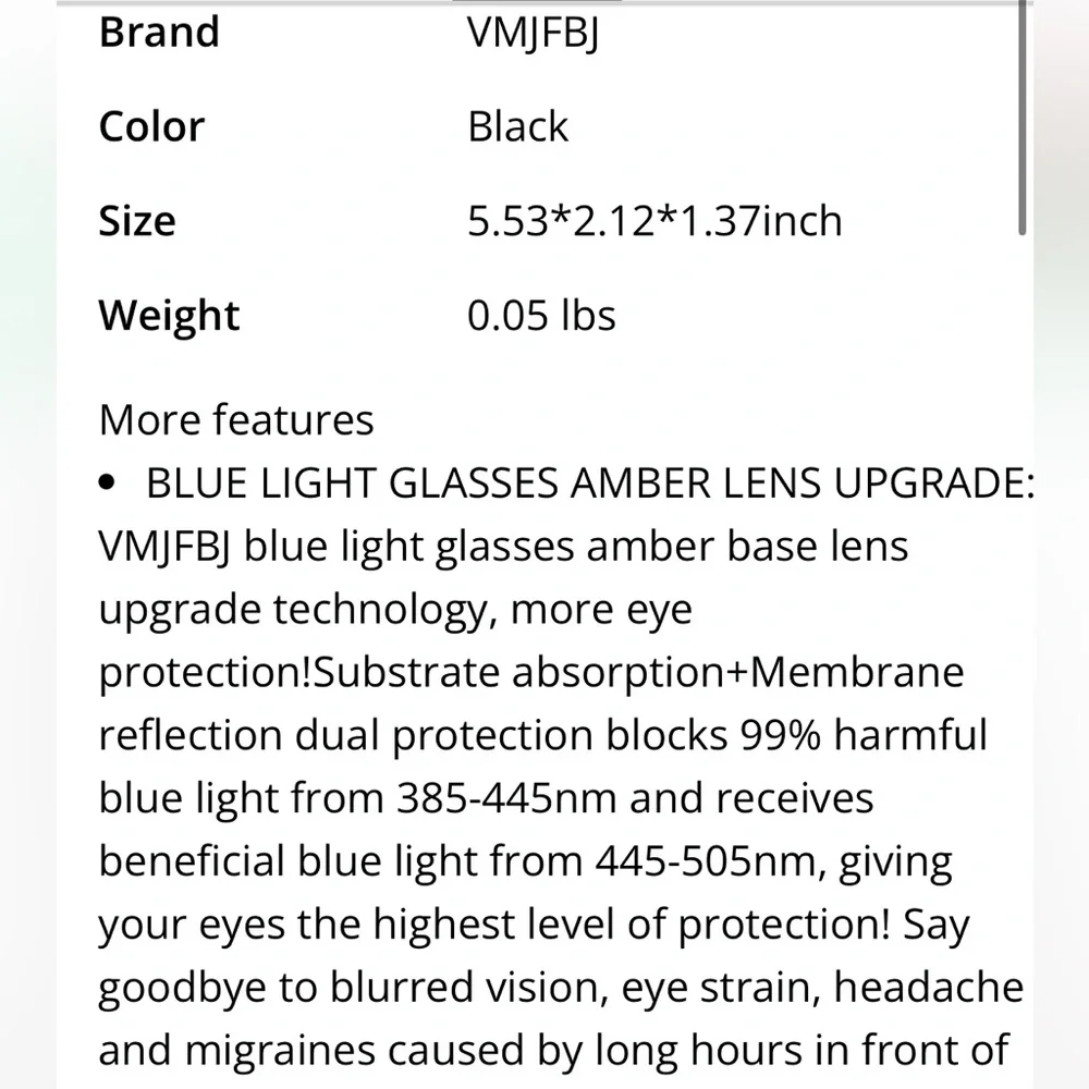 Blue-Blocking Glasses-Computer Gaming Anti-Fatigue/Improve Sleep